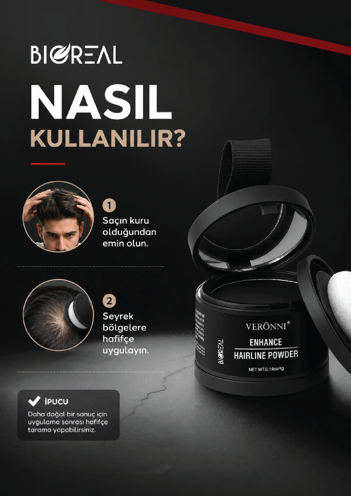 Bioreal Dolgunlaştırıcı Saç Pudrası