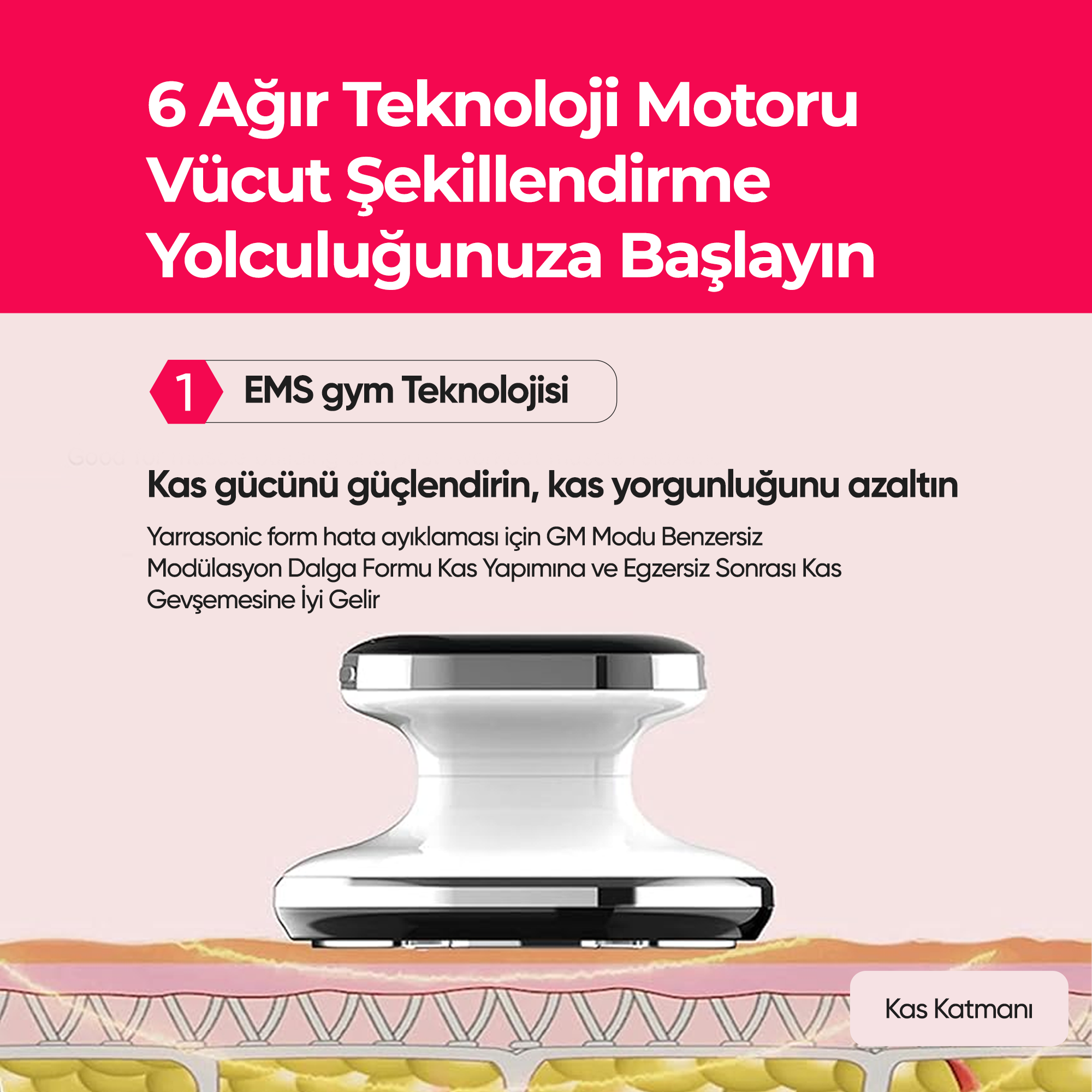 Prodix RF + EMS Zayıflama &amp; Sıkılaştırma Selülit Masaj Cihazı
